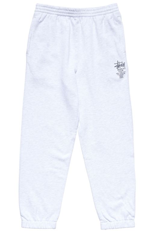 Stussy Mens World Tour Track Pants White - OUWIK0465